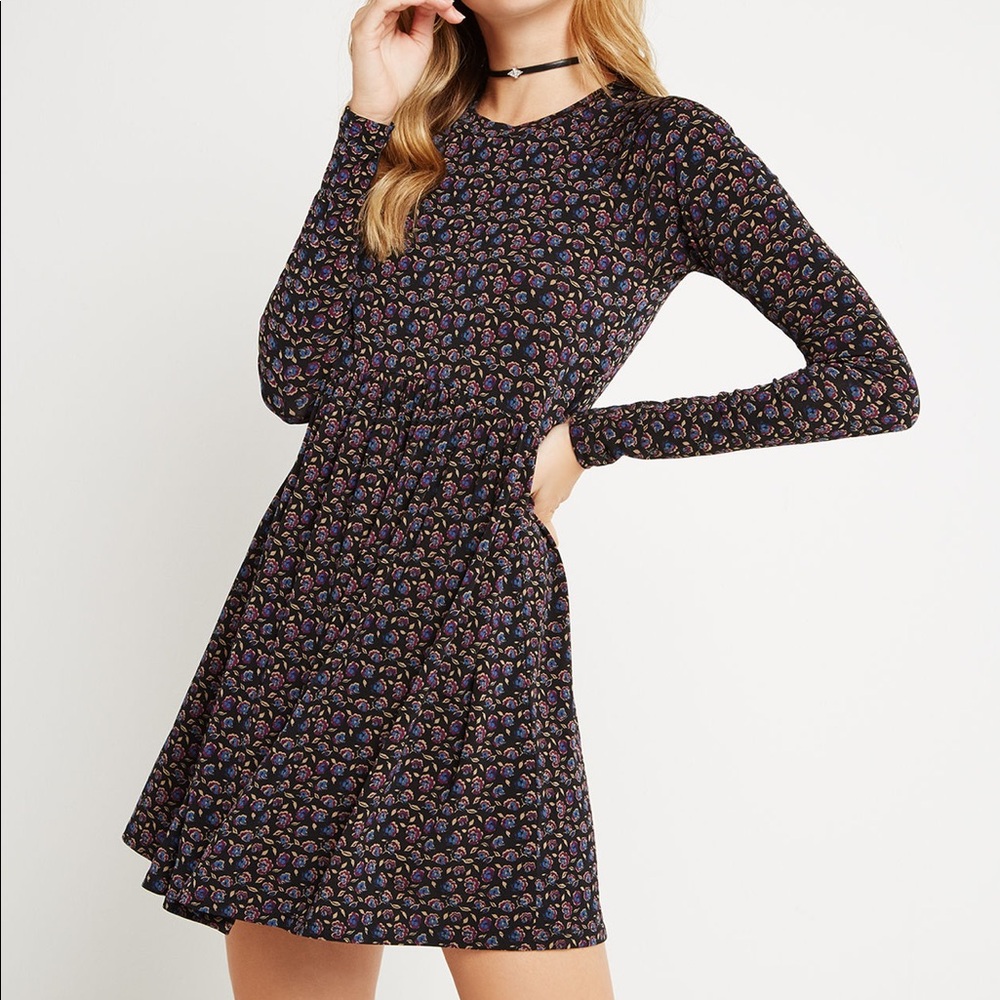 NWOT BCBGeneration Flower Print Babydoll Dress